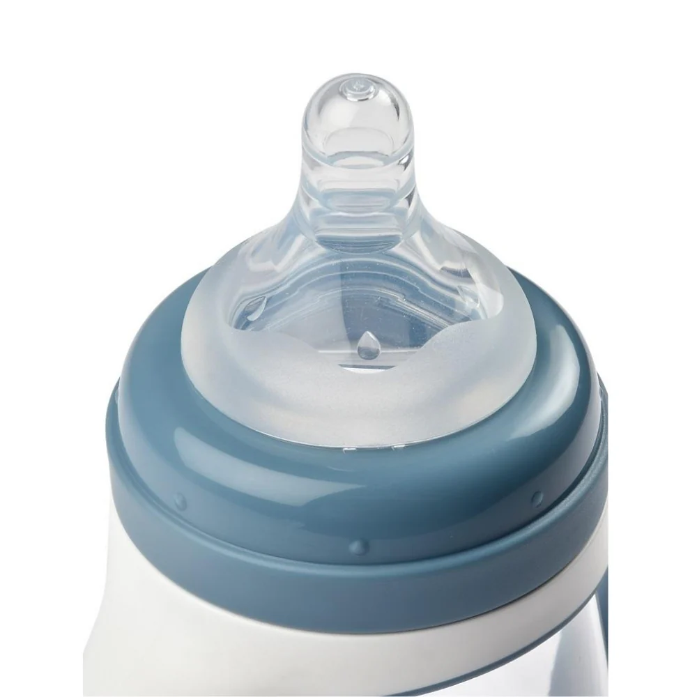 BEABA 2-IN-1 BOTTLE TO SIPPY LEARNING CUP 210ML - WINDY BLUE.  NEW - Image 3