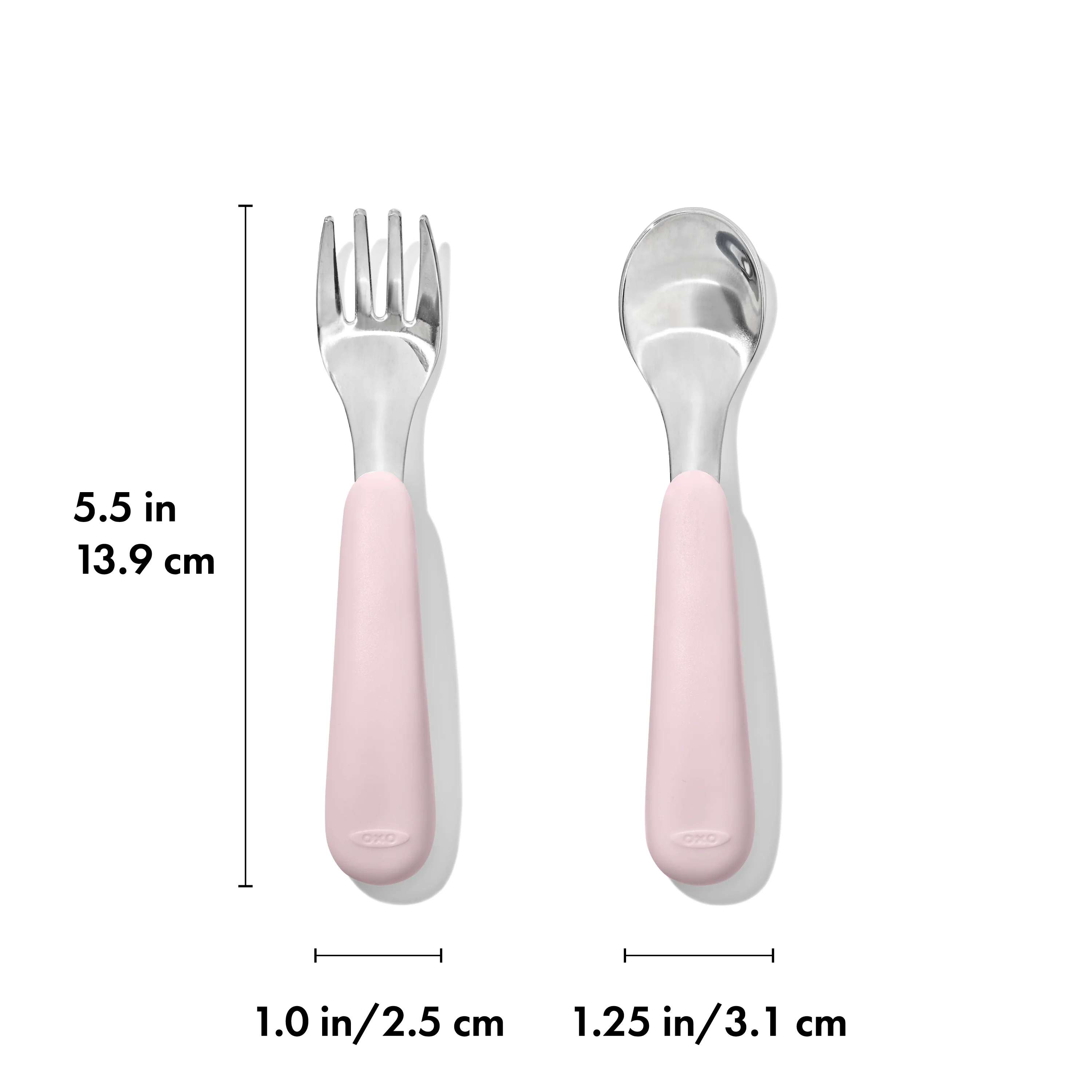 OXO TOT Fork & Spoon Set - Blossom - Image 11