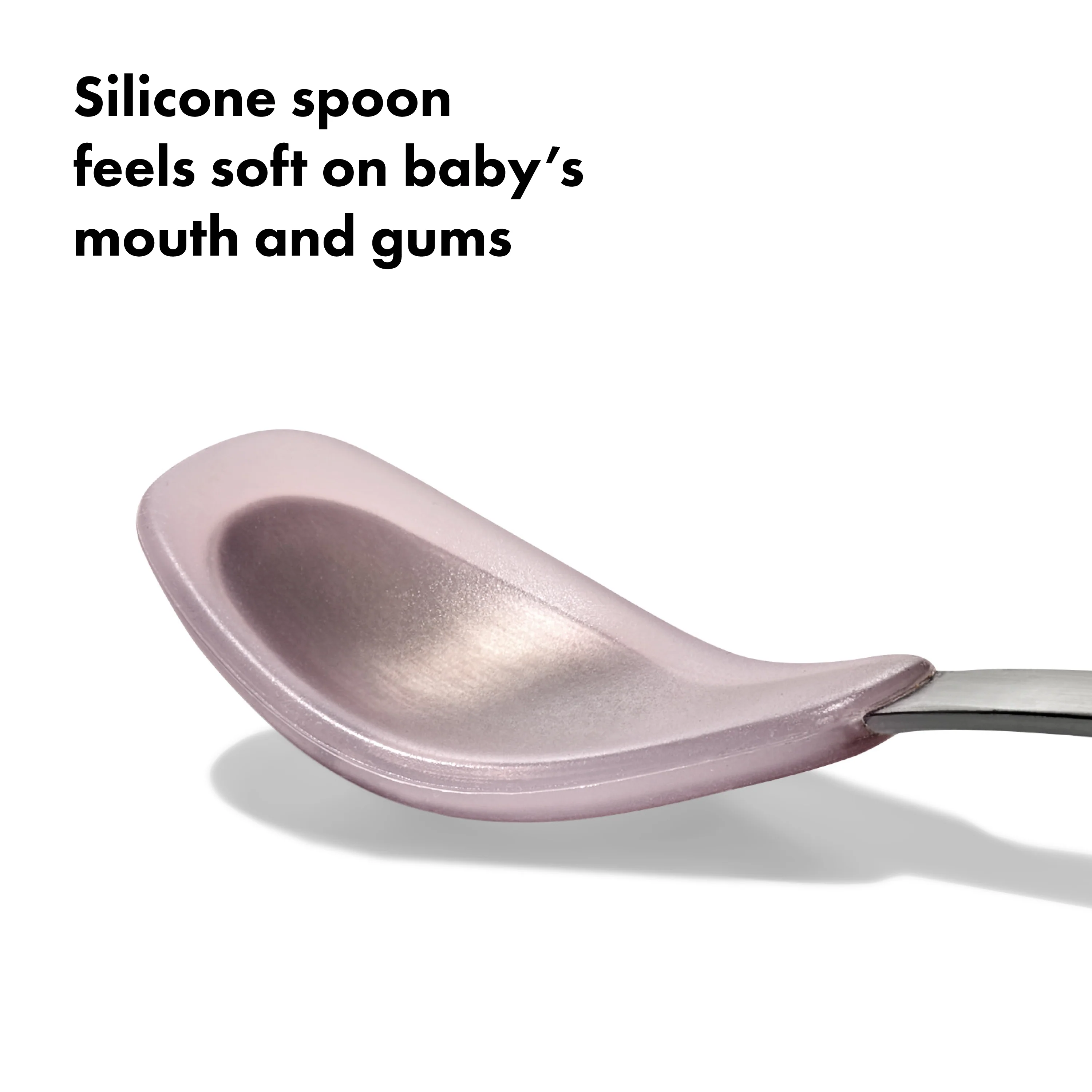 OXO TOT On-The-Go Feeding Spoon - Blossom OXO - Image 4