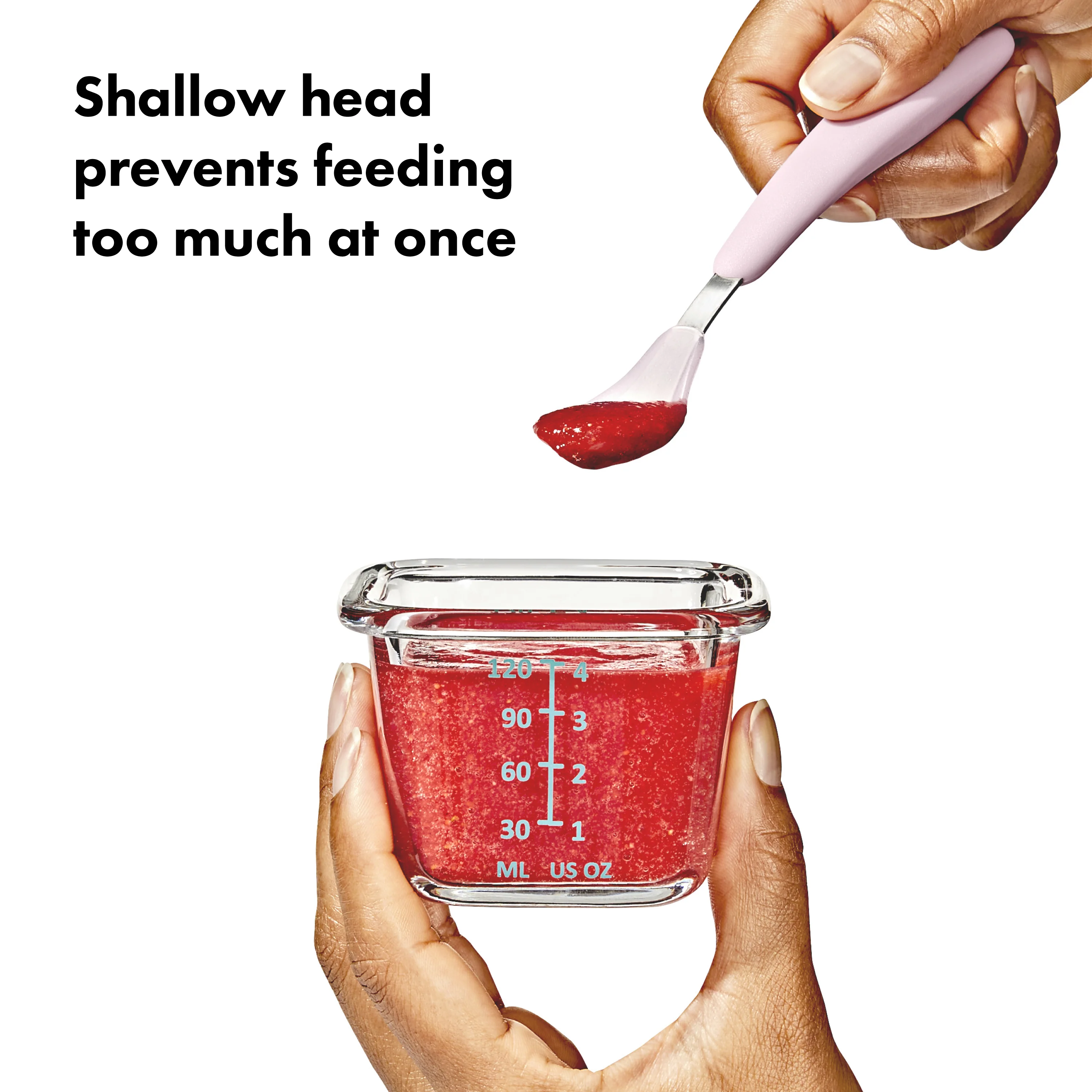 OXO TOT On-The-Go Feeding Spoon - Blossom OXO - Image 6