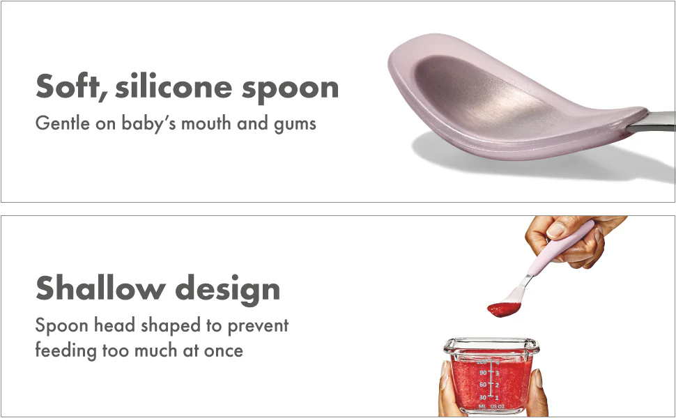 OXO TOT On-The-Go Feeding Spoon - Blossom OXO - Image 9