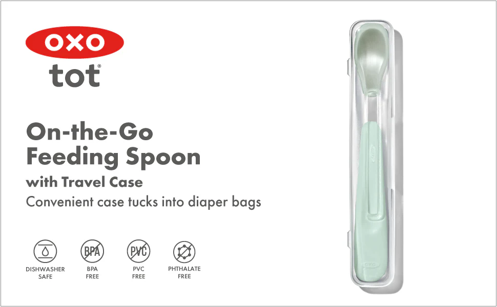 OXO TOT On-The-Go Feeding Spoon - Opal - Image 10