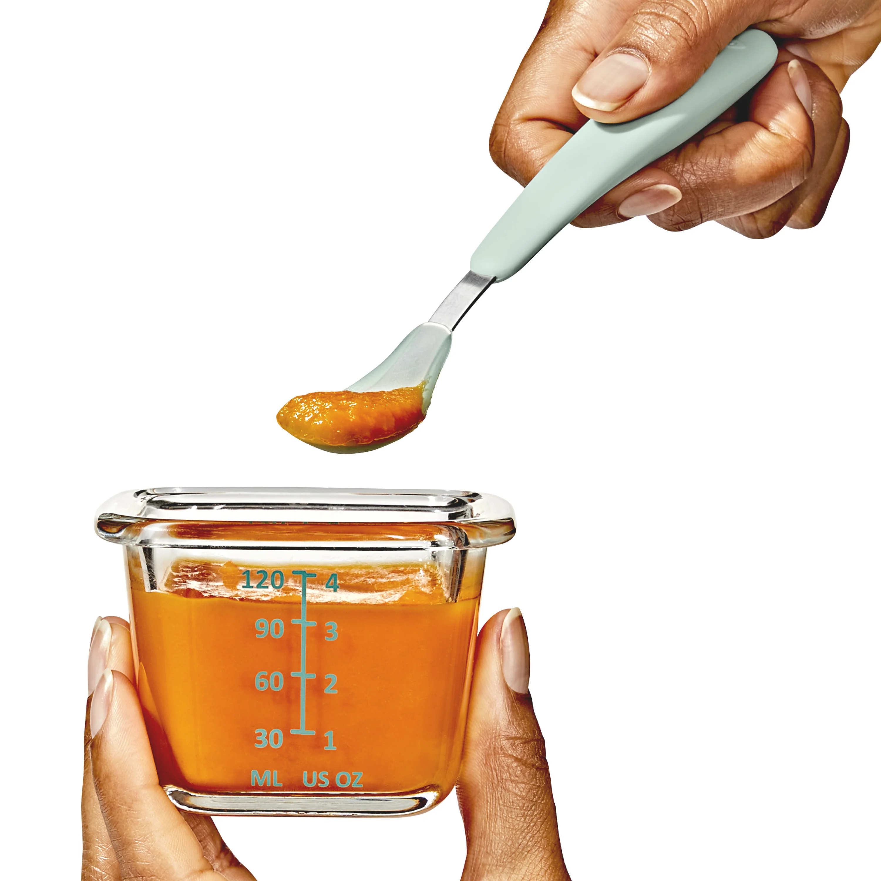 OXO TOT On-The-Go Feeding Spoon - Opal - Image 7