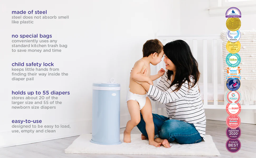 UBBI NAPPY PAIL - SAGE - Image 3