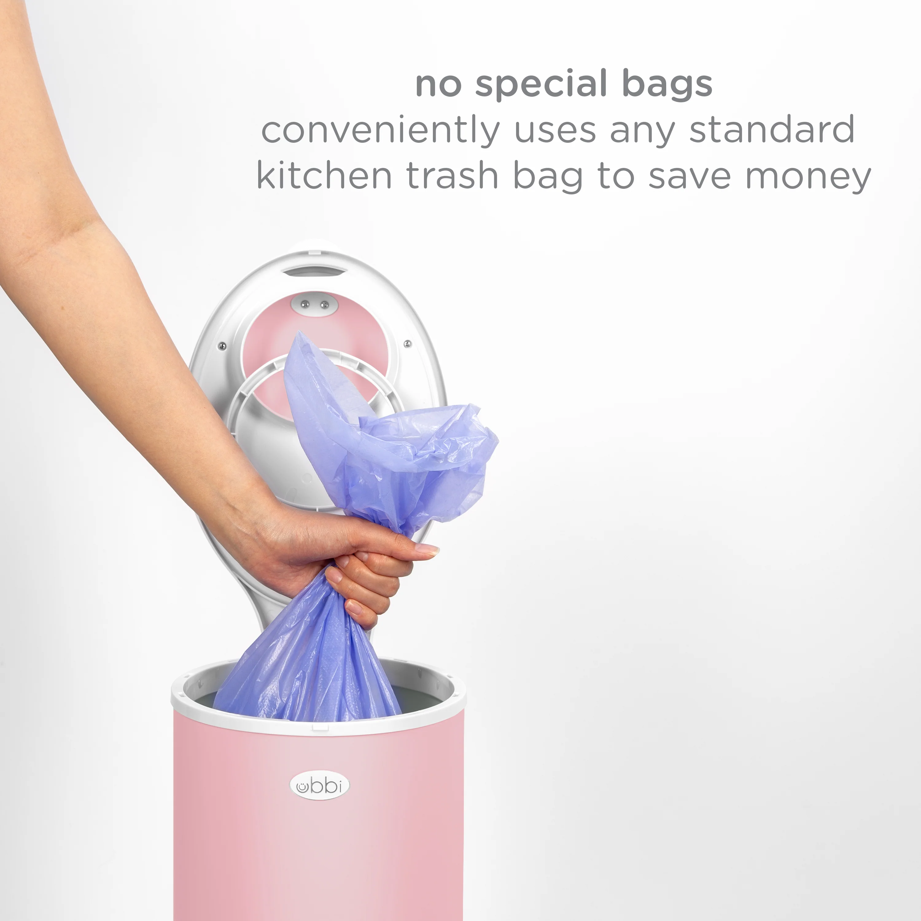 UBBI NAPPY PAIL - MATTE Fig Blossom - Image 3