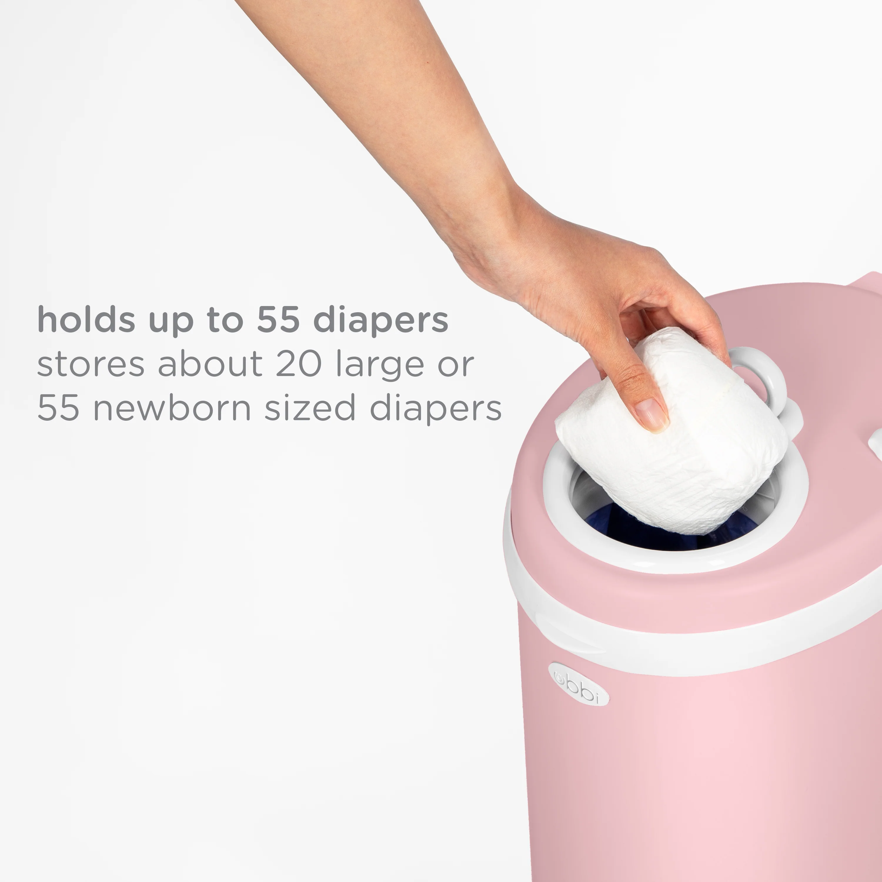 UBBI NAPPY PAIL - MATTE Fig Blossom - Image 5